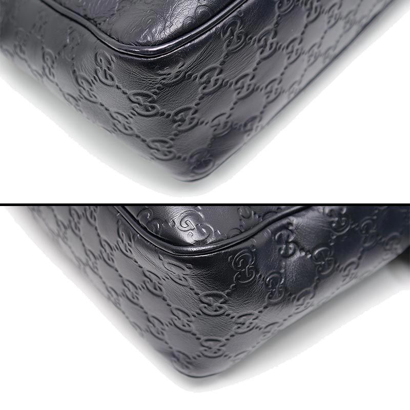 Gucci Guccissima Shoulder Bag Black — view 3