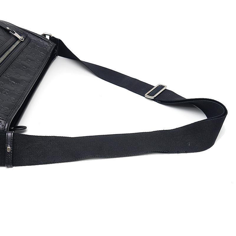 Gucci Guccissima Shoulder Bag Black — view 4