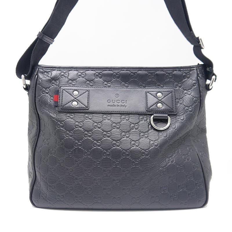 Gucci Guccissima Shoulder Bag Black