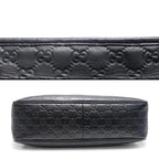 Gucci Guccissima Shoulder Bag Black — view 6