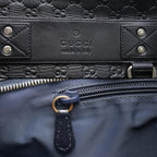Gucci Guccissima Shoulder Bag Black — view 8