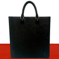 Louis Vuitton Sac Plat Epi Leather Handbag Business Tote Noir