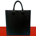 Louis Vuitton Sac Plat Epi Leather Handbag Business Tote Noir