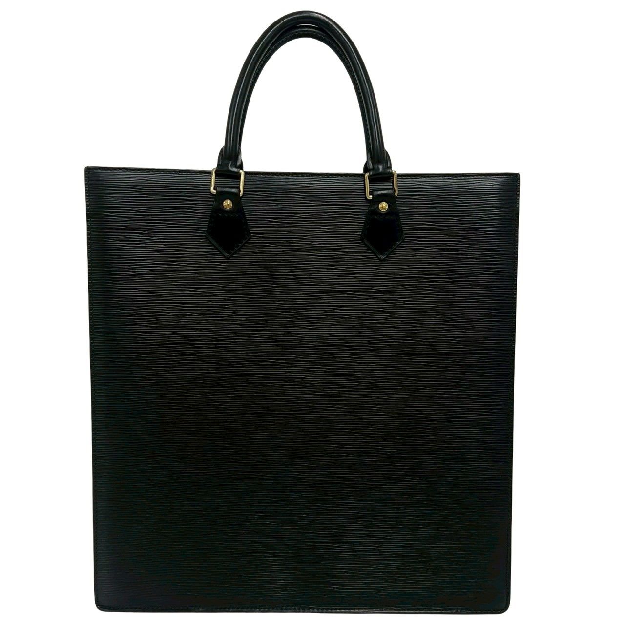 Louis Vuitton Sac Plat Epi Leather Handbag Business Tote Noir — view 3
