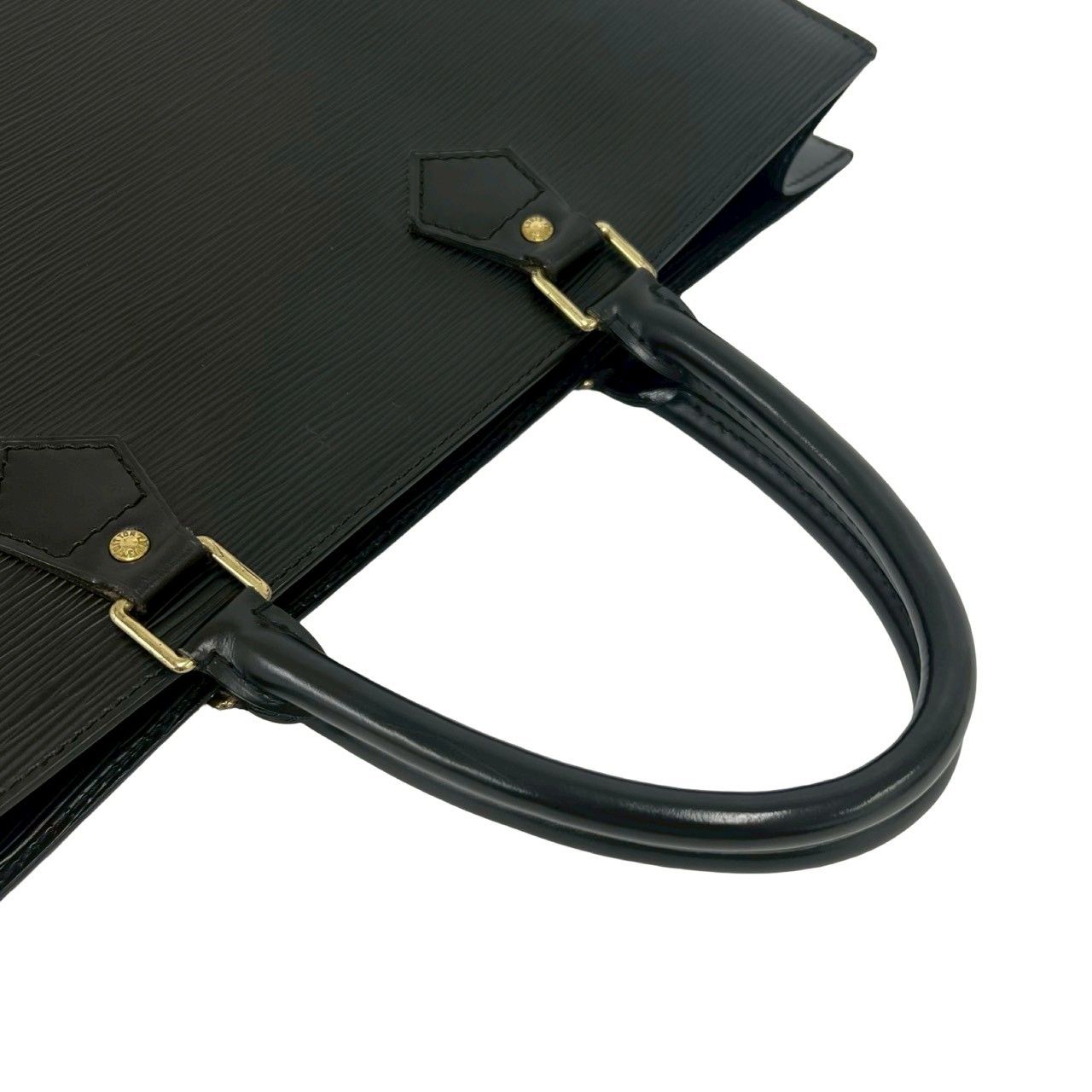 Louis Vuitton Sac Plat Epi Leather Handbag Business Tote Noir — view 4