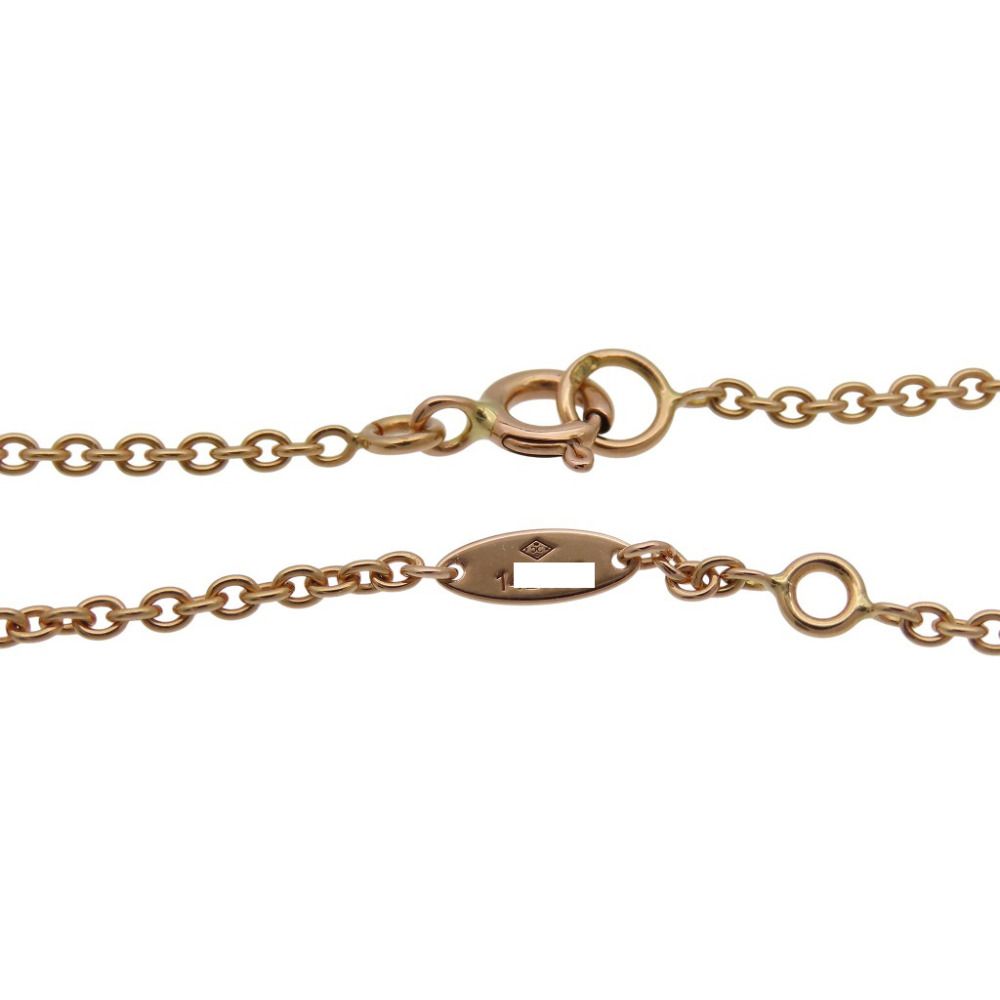 Dior Rose des Vents Diamond Necklace 18K Pink Gold Red Ceramic — view 7