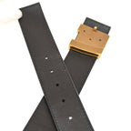 Louis Vuitton Belt Ceinture LV Initial 80 Brown Gold Leather — view 9