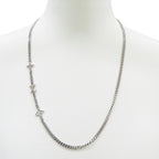 Louis Vuitton Necklace Metal Monogram Low Silver Logo Chain — view 6