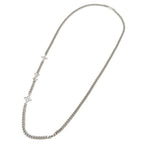 Louis Vuitton Necklace Metal Monogram Low Silver Logo Chain — view 2