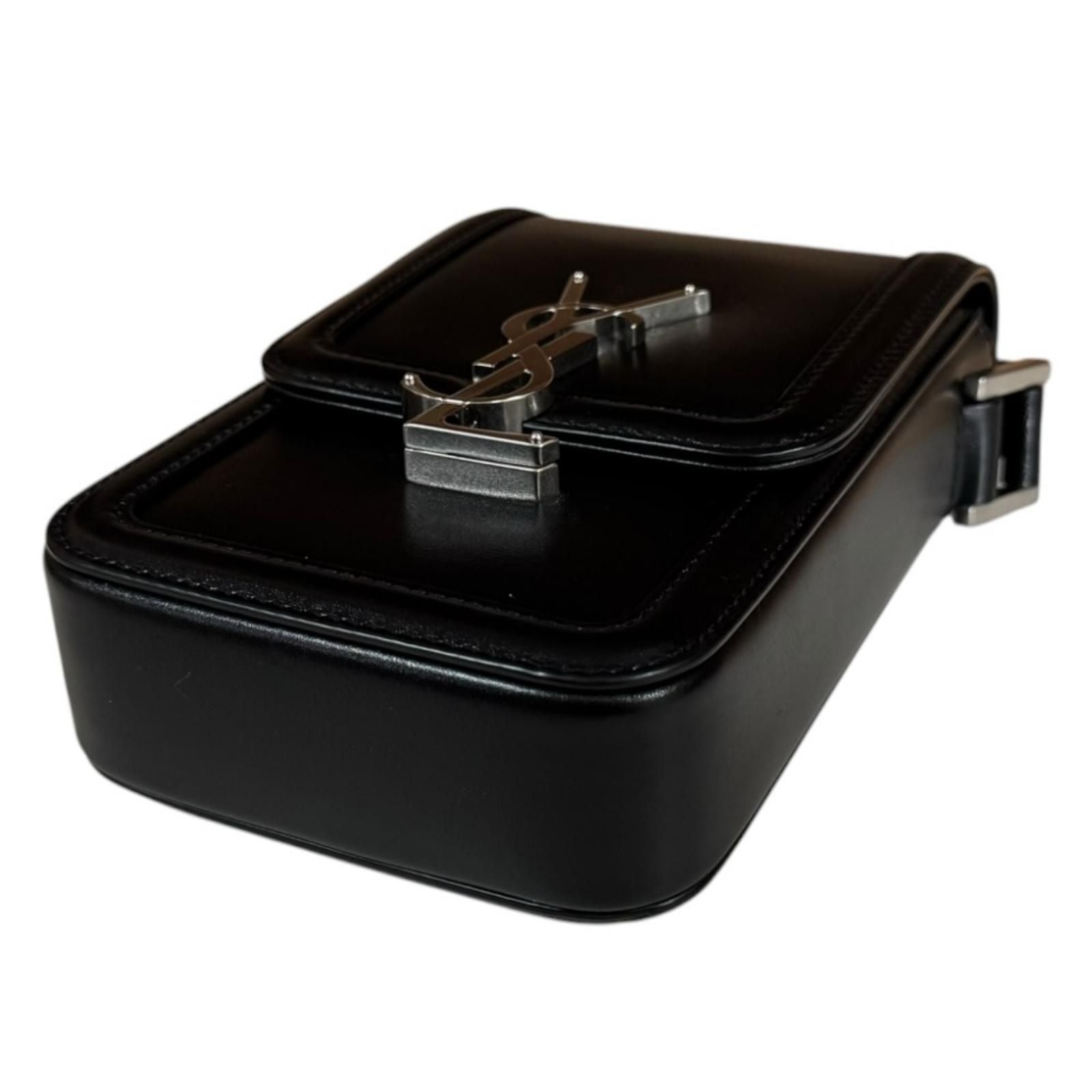 Saint Laurent Solferino Mini Shoulder Bag Leather Black — view 5