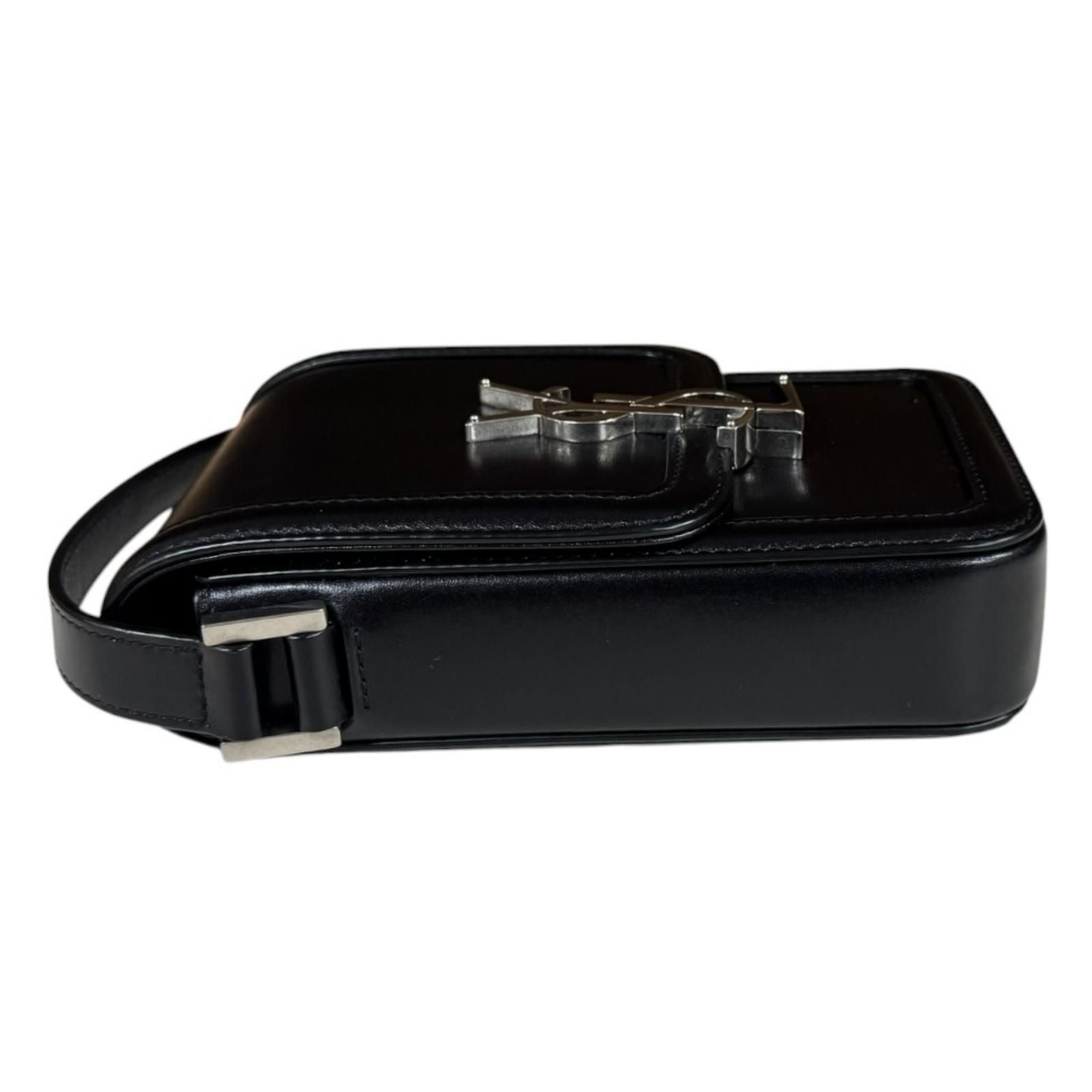 Saint Laurent Solferino Mini Shoulder Bag Leather Black — view 4