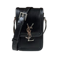 Saint Laurent Solferino Mini Shoulder Bag Leather Black