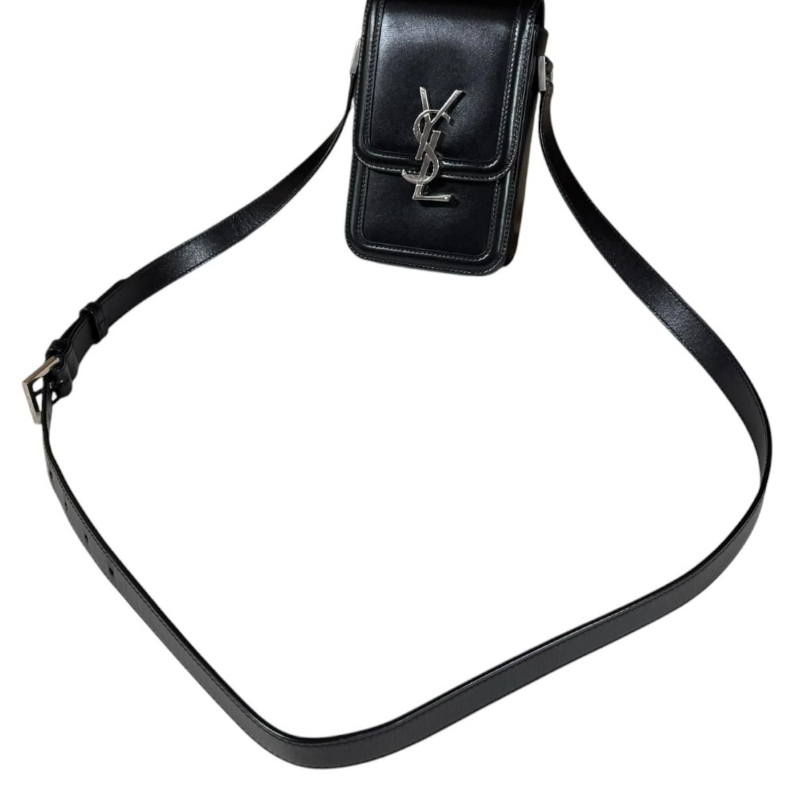 Saint Laurent Solferino Mini Shoulder Bag Leather Black — view 8
