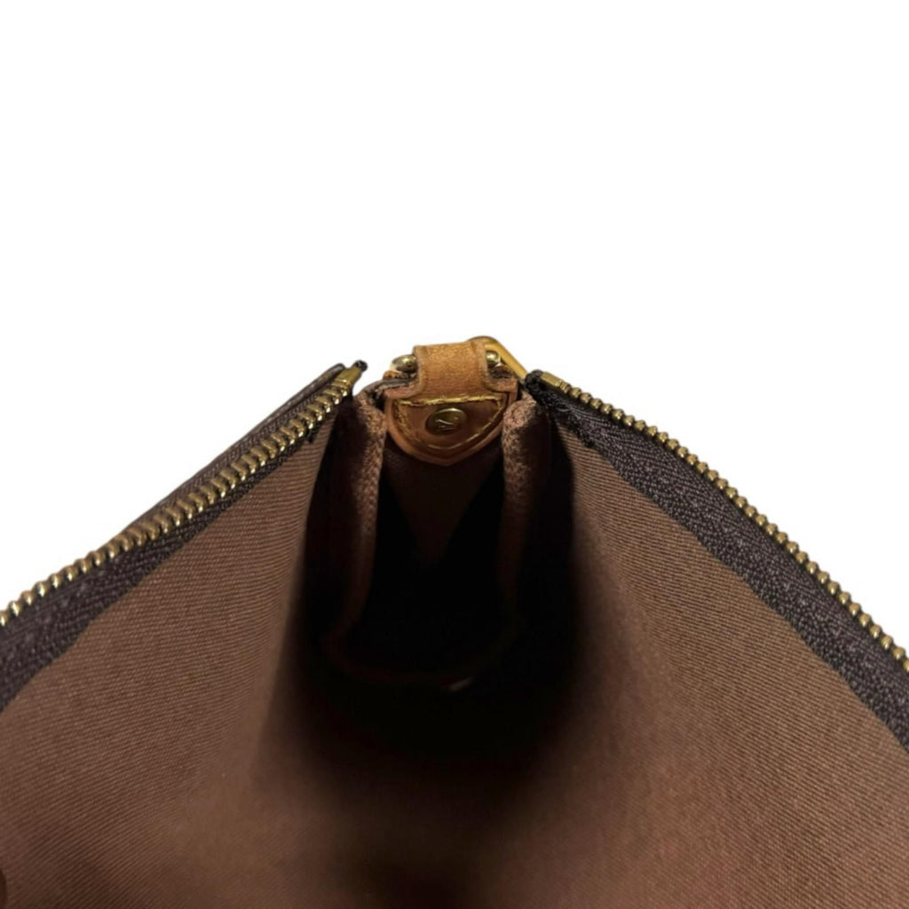 Louis Vuitton Monogram Shoulder Bag Canvas Brown