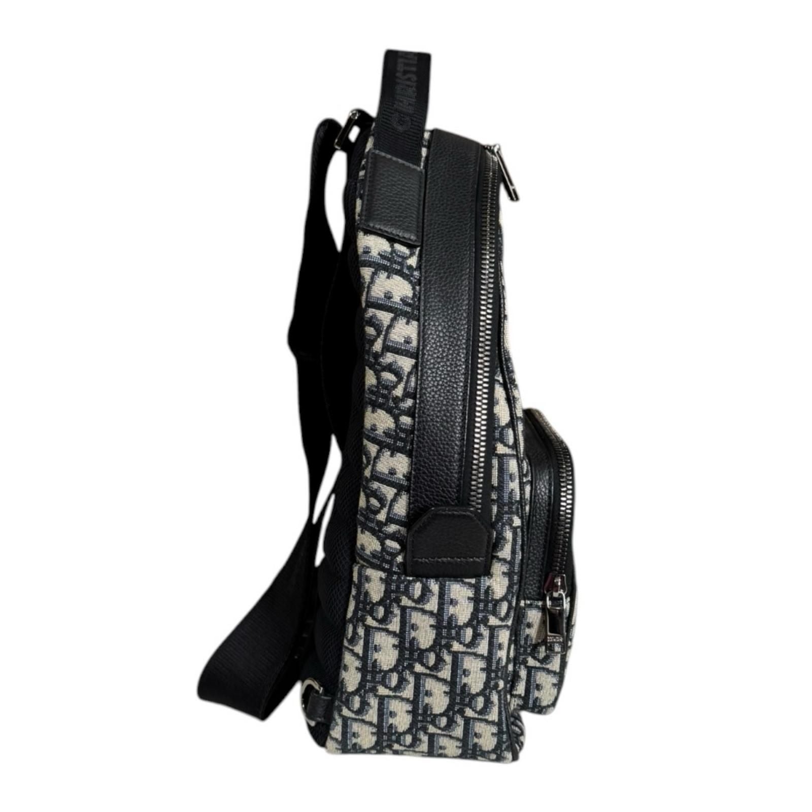 Dior Oblique Belt Bag Canvas Navy — view 4