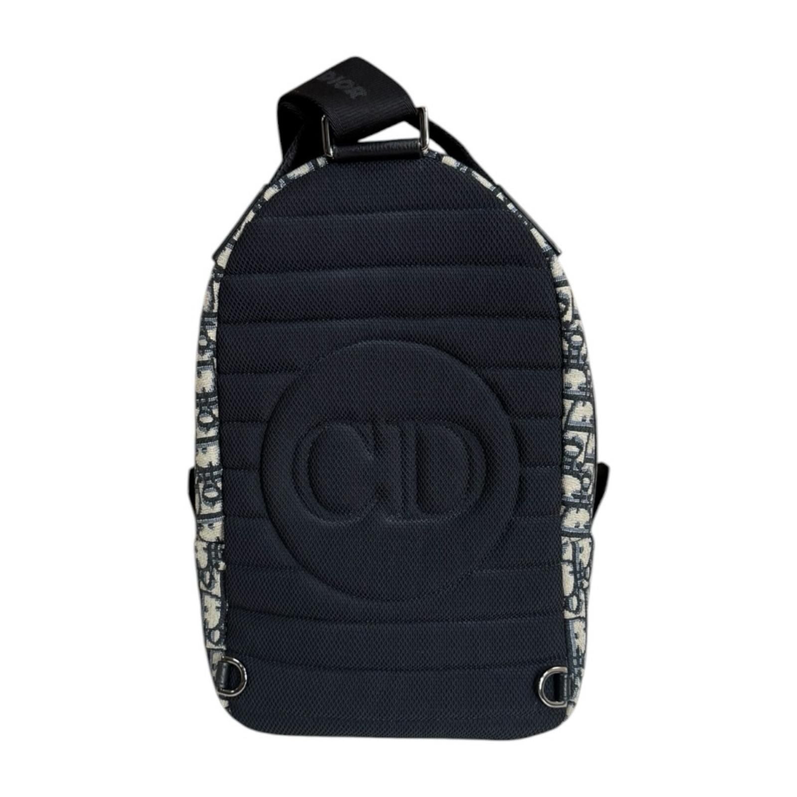 Dior Oblique Belt Bag Canvas Navy — view 5