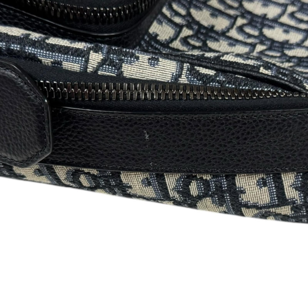 Dior Oblique Belt Bag Canvas Navy — view 9