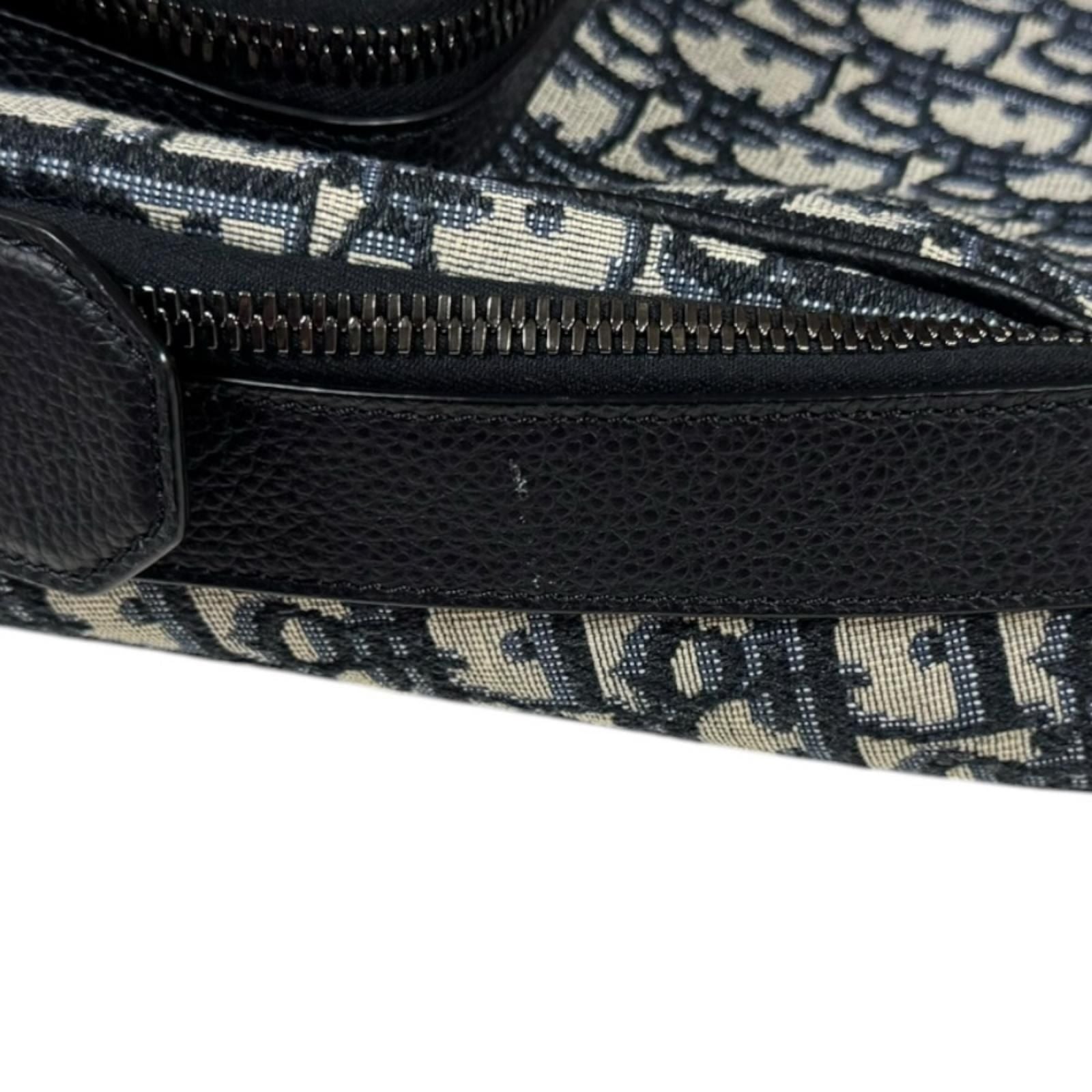 Dior Oblique Belt Bag Canvas Navy — view 9