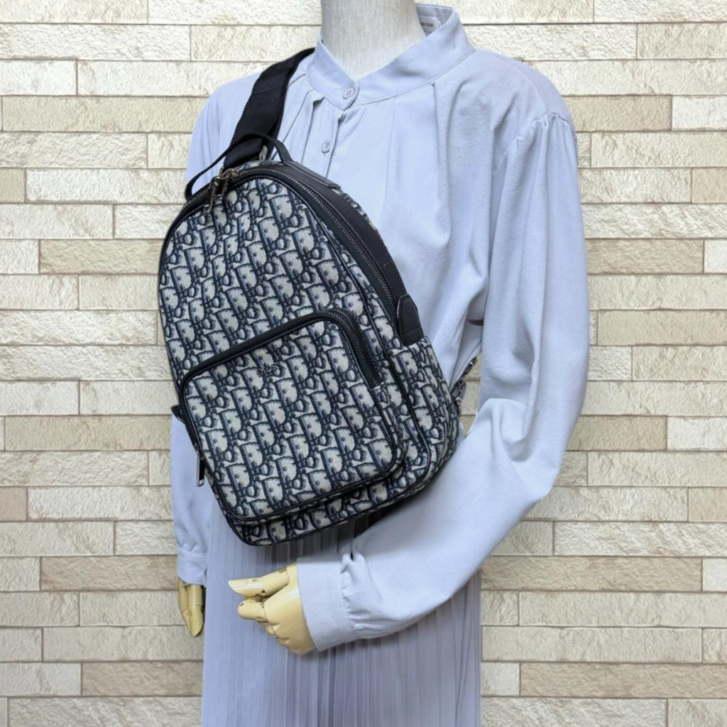 Dior Oblique Belt Bag Canvas Navy — view 2