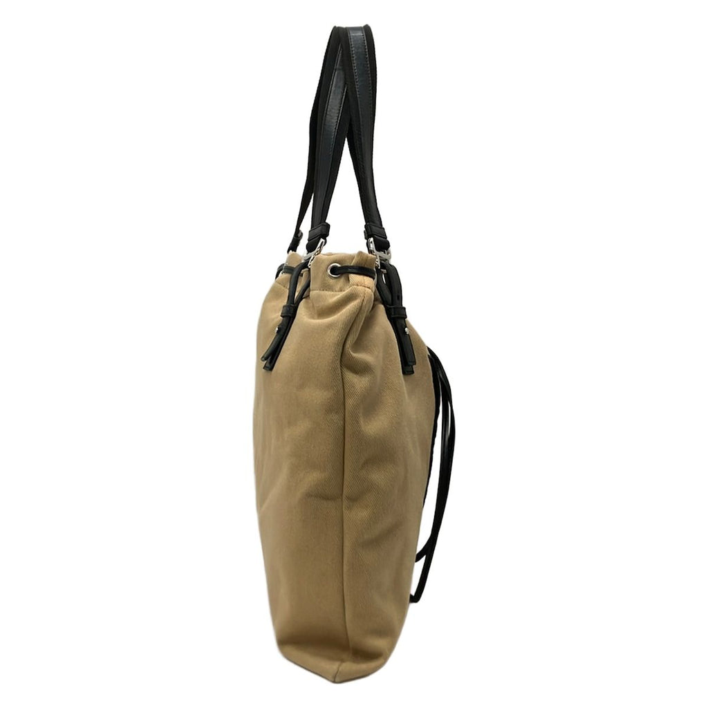 Saint Laurent Rive Gauche Tote Kahala Beige Black Leather — view 2