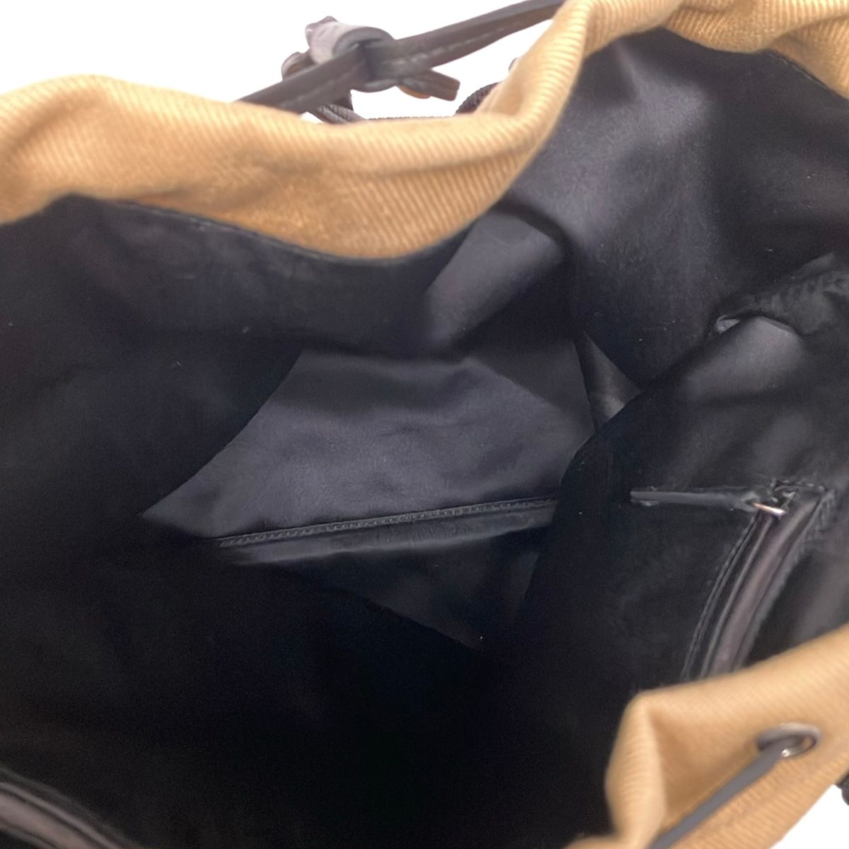 Saint Laurent Rive Gauche Tote Kahala Beige Black Leather — view 7