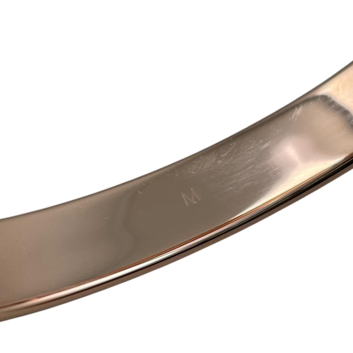 Louis Vuitton Bracelet Bangle Calf Nanogram M Monogram Rose Gold — view 6