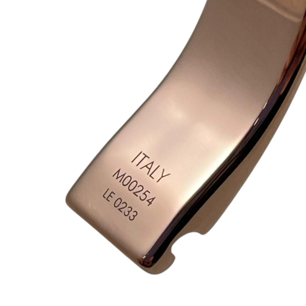 Louis Vuitton Bracelet Bangle Calf Nanogram M Monogram Rose Gold — view 5