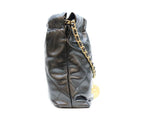 Chanel Black 22 Mini Shiny Calfskin Gold Chain — view 4