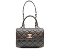 Chanel Black Lamb Gold Trendy CC Mini Top Handle Flap