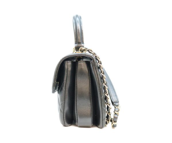 Chanel Black Lamb Gold Trendy CC Mini Top Handle Flap — view 2