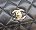 Chanel Black Lamb Gold Trendy CC Mini Top Handle Flap — view 7