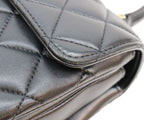 Chanel Black Lamb Gold Trendy CC Mini Top Handle Flap — view 6