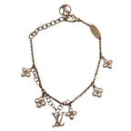 Louis Vuitton Bracelet LV Floragram Monogram Flower Pearl Rose Gold