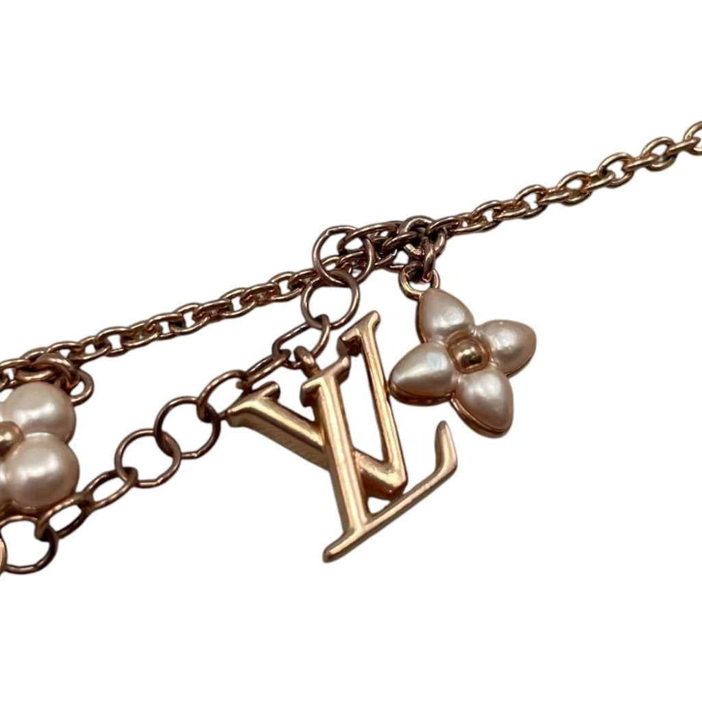 Louis Vuitton Bracelet LV Floragram Monogram Flower Pearl Rose Gold — view 4