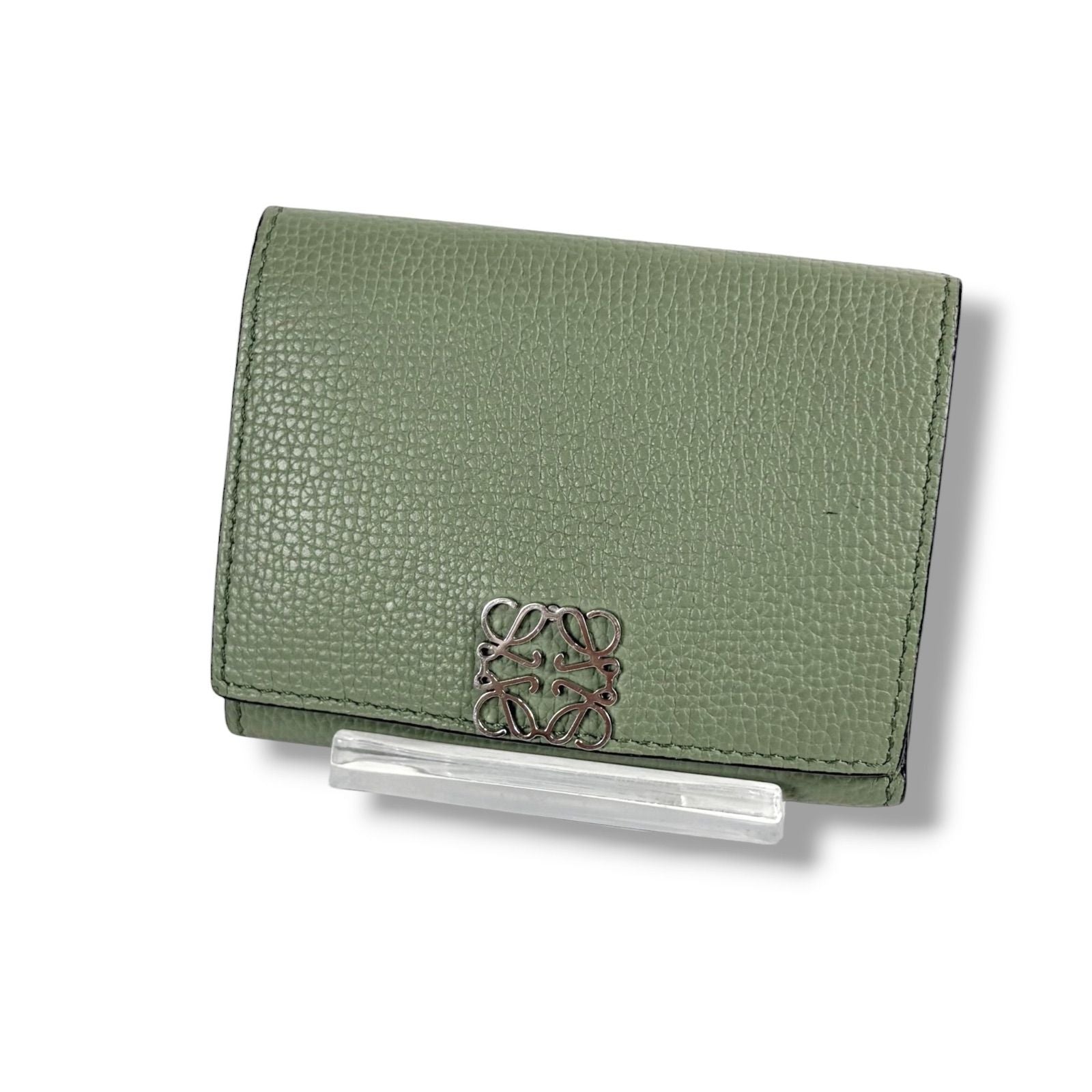 Loewe Trifold Wallet Vertical Compact Silver — view 2