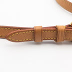Louis Vuitton Shoulder Strap Leather Beige Adjustable Gold — view 3