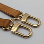 Louis Vuitton Shoulder Strap Leather Beige Adjustable Gold — view 6