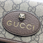 Gucci GG Supreme Neo Vintage Tiger Head Belt Bag Waist Pouch Brown — view 6