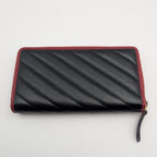 Gucci GG Marmont Double Black Red Bicolor Zip Around Wallet — view 2