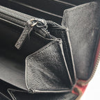 Gucci GG Marmont Double Black Red Bicolor Zip Around Wallet — view 8