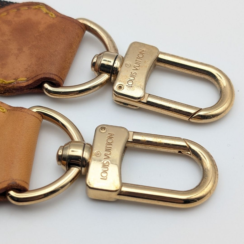 Louis Vuitton Shoulder Strap Leather Nylon Logo Adjustable Gold Alize de Poche — view 5