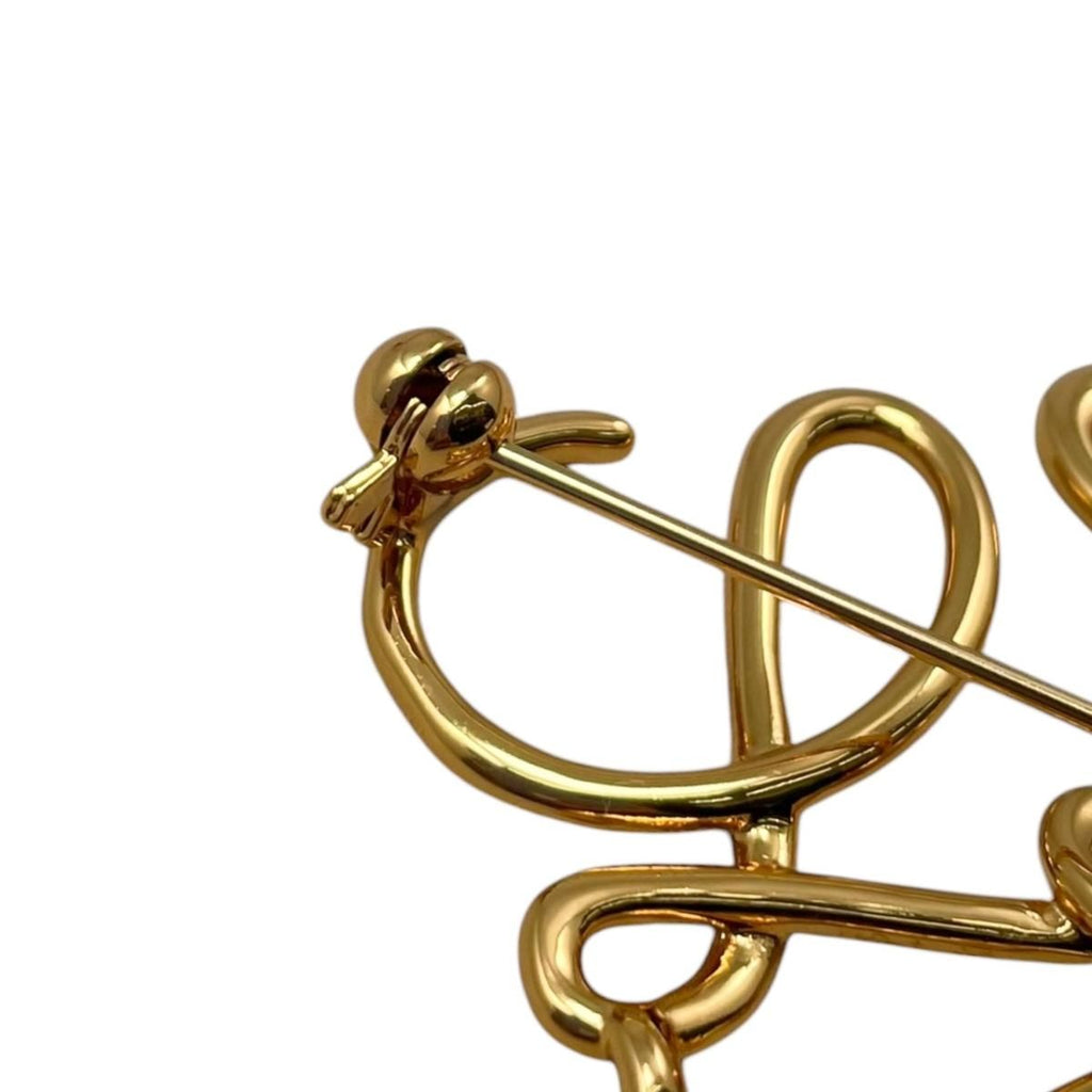 Loewe Brooch Anagram 111.25.020 Metal Logo Gold — view 5