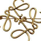 Loewe Brooch Anagram 111.25.020 Metal Logo Gold — view 3