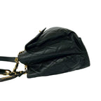 Chanel Vintage Quilted CC Logo Caviar Leather Shoulder Bag Tote Black — view 5
