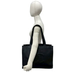 Chanel Card Seal Included CC Logo Caviar Leather Tote Shoulder Bag Black — view 2