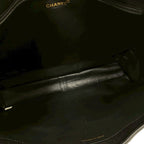 Chanel Card Seal Included CC Logo Caviar Leather Tote Shoulder Bag Black — view 9