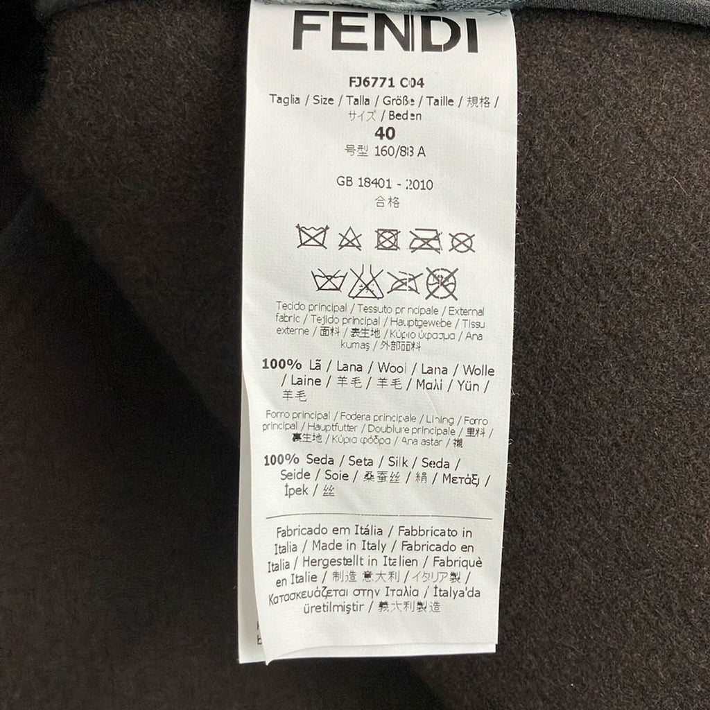 Fendi Jacket 40 M Dark Brown Black Long Sleeve Autumn Spring — view 4