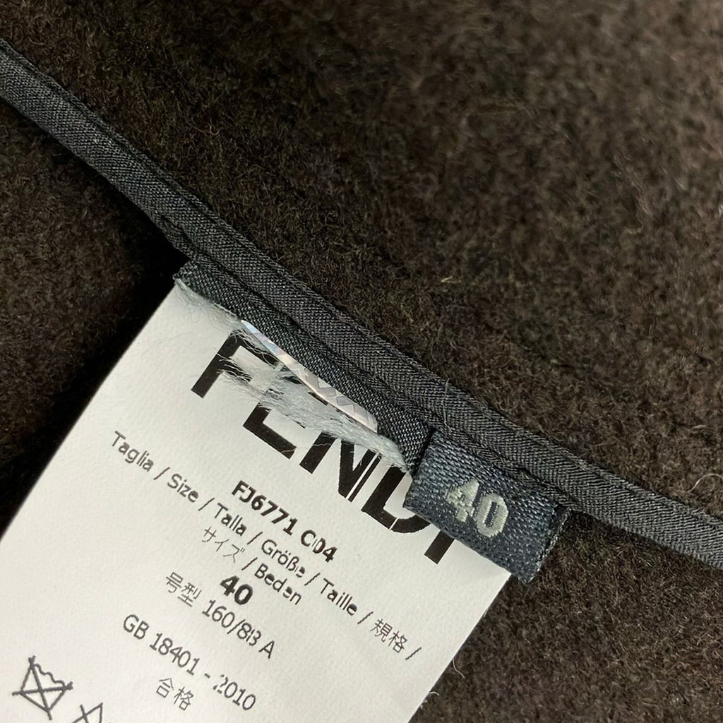 Fendi Jacket 40 M Dark Brown Black Long Sleeve Autumn Spring — view 6