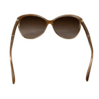 Chanel Sunglasses Quilted CC Logo Leather Brown Silver Eyewear — view 4