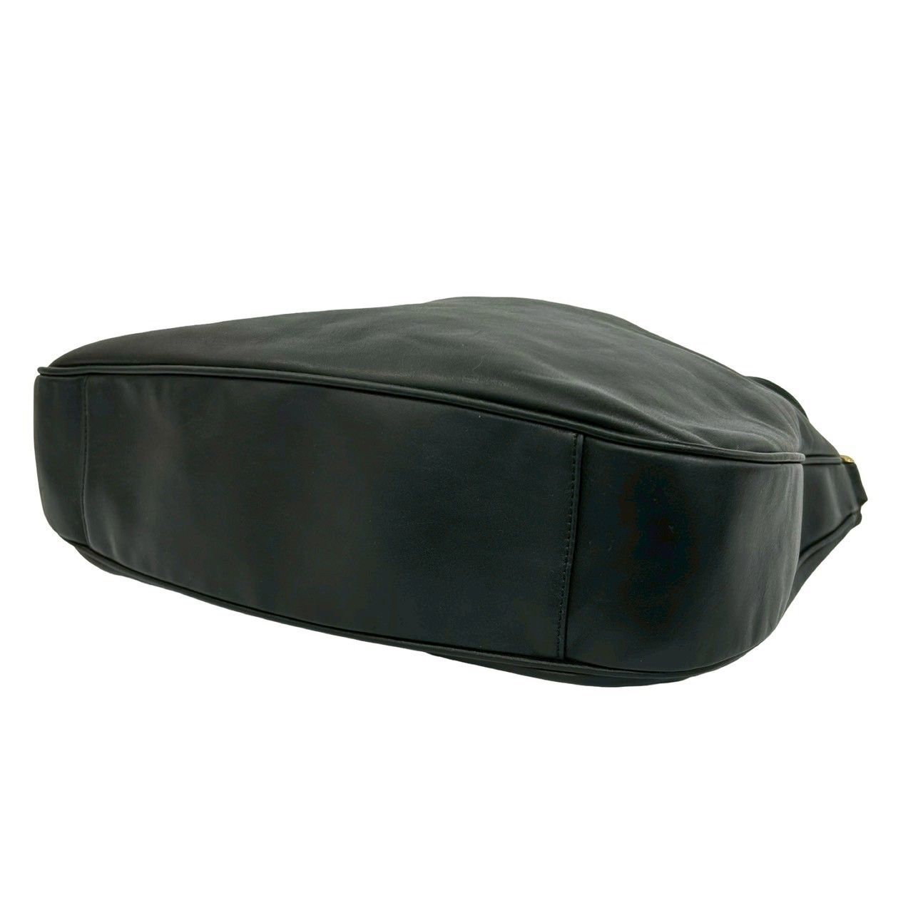 Gucci Vintage Bamb Leather 2-Way Shoulder Bag Black — view 8